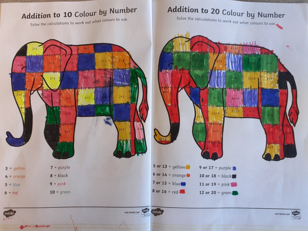 tracyw090's tweet photo. @sjvblackpool 
Amy likes colouring by numbers with sums! https://t.co/Z1FhZHALOi