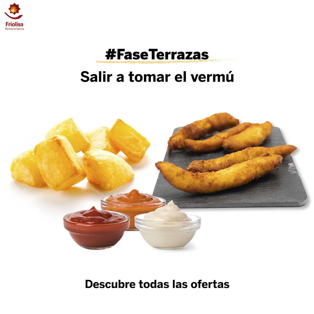 FriolisaOficial's tweet photo. En #Friolisa celebramos que #YaQuedaMenos o #YaPodemos... ¡salir a tomar el vermut! Y lo hacemos con las mejores #ofertas para #hostelería. ¡Especial tapas! Consúltanos o contacta con tu comercial asignado #makinghappychefs #hosteleria #HoReCa #FaseTerrazas #VueltaAlTerraceo https://t.co/dtbjgzTUZR