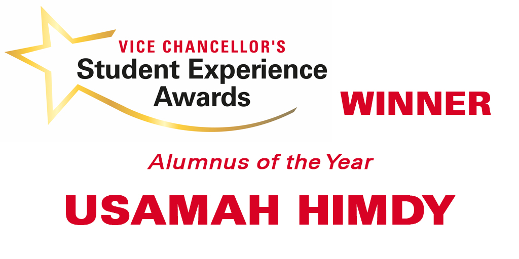 uniofbedsnews's tweet photo. The 'Alumnus of the Year' award in this year's #VCSEA2020 goes to Usamah Himdy for being a real leader in the local #community and his dedication to charity work. 

Congratulations Usamah! https://t.co/E7F6upd7oq