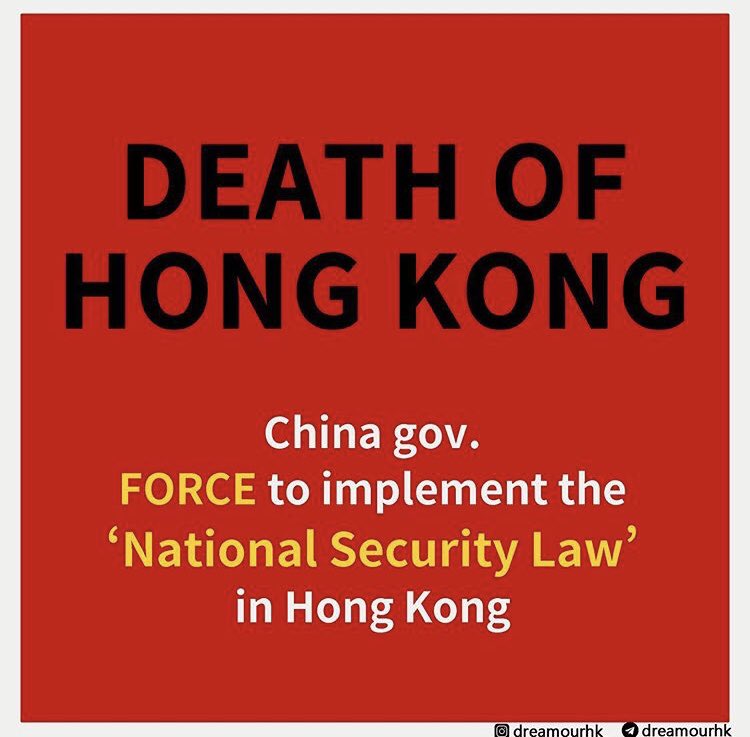 DoudouLi7's tweet photo. Death of Hong Kong #HongKong #SOSHK https://t.co/qRGC1bipKy