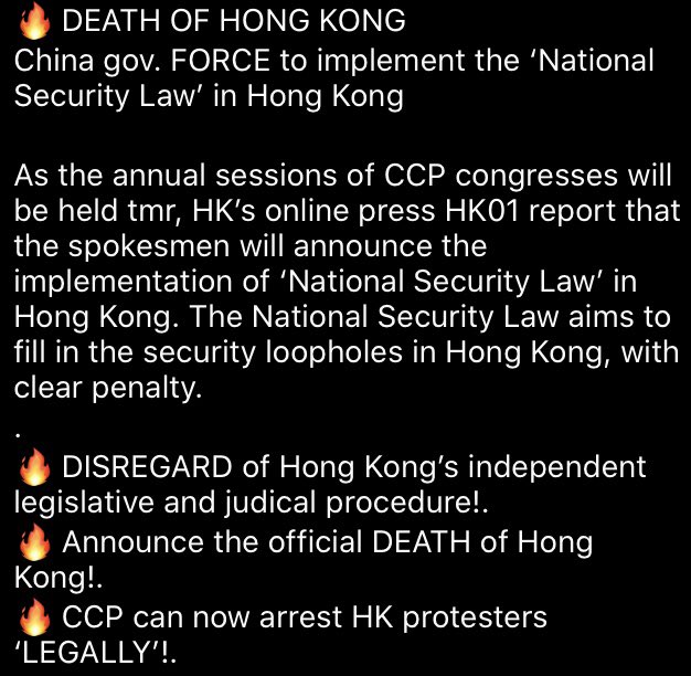 DoudouLi7's tweet photo. Death of Hong Kong #HongKong #SOSHK https://t.co/qRGC1bipKy