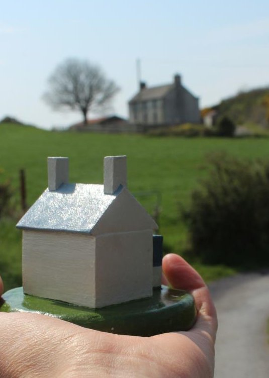 glucksman's tweet photo. It's time for our #HomeFromHome challenge! Today's challenge is inspired by artist &amp; writer #SaraBaume and asks you to draw, paint, or sculpt a miniature of your home, apartment, room or favourite building &amp; share it with us. Here's a @TinyIreland Glucksman to get you inspired!😍 https://t.co/mtt8bhYtAY