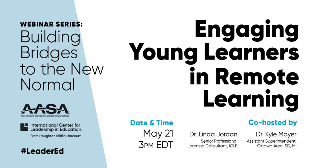 ModelSchoolsHMH's tweet photo. Today at 3 pm EDT hear @Kyle_Mayer1 & @jordanneuro share effective strategies and ideas to help you rethink K-5 teaching and learning in an online environment. Register for our webinar with @AASAHQ here ๐ https://t.co/TQ4GfDNOH6 #LeaderEd https://t.co/qYbBoaZ9Cm