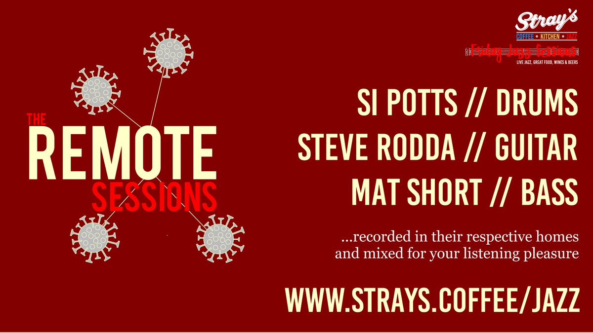 The latest instalment of 'the Remote Sessions' is now online for your listening enjoyment... ow.ly/5UTr50zMtZ1 
We can't wait to play 'live' for you all again - exciting plans at Stray's for the re-launched jazz programme - keep an eye out for news of all that soon...
