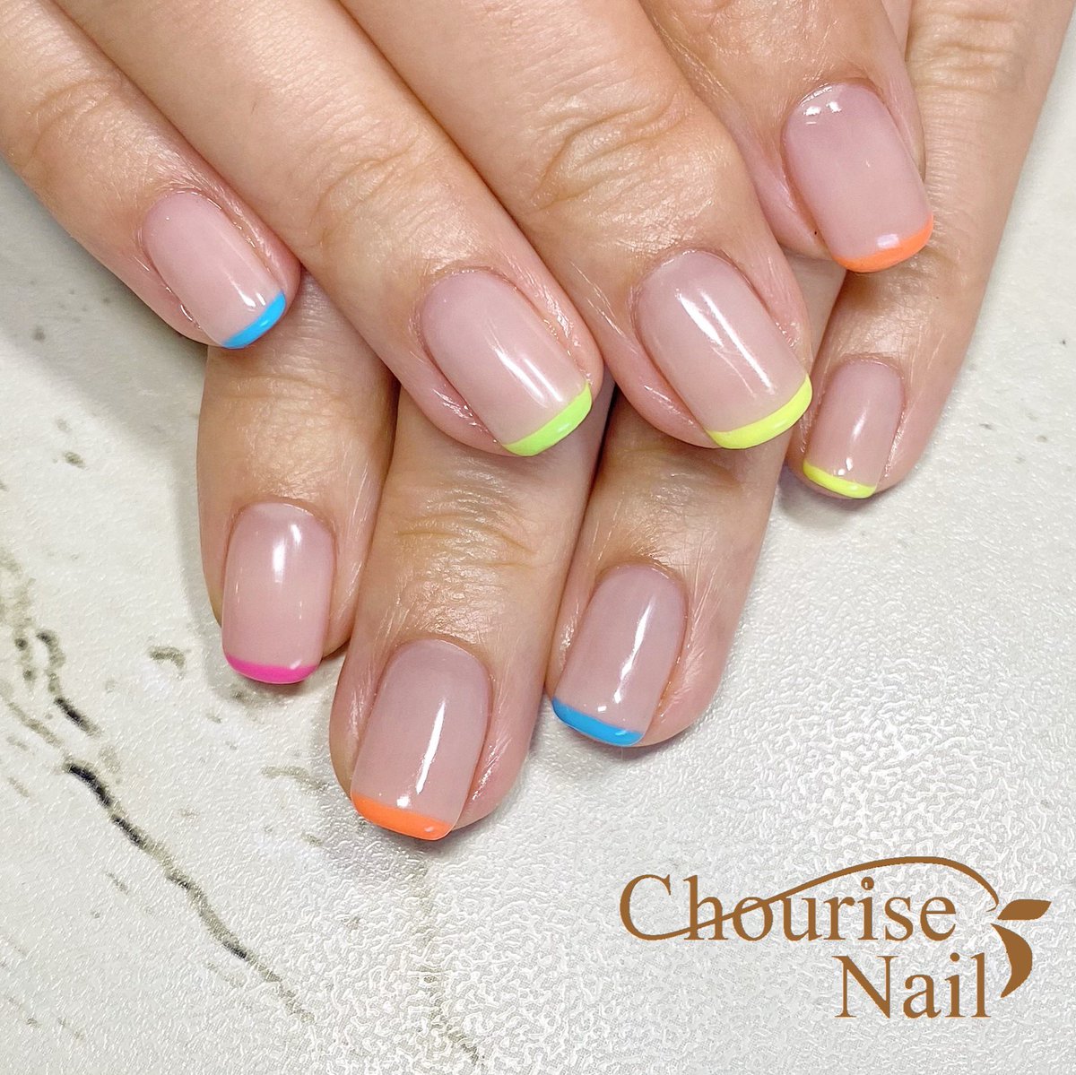 Chourise Nail בטוויטר スキニーフレンチならネオンカラーでも大人な仕上がりに ネイル シュリーズネイル Chourisenail