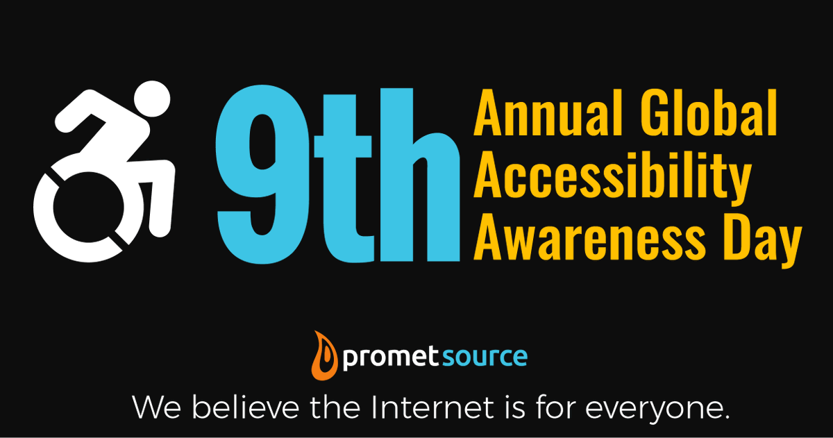 prometsource's tweet photo. Celebrating the 9th Annual Global Accessibility Awareness Day! Here’s how we at Promet Source view this important event. https://t.co/tW3KqVgIqr #GAAD #GAAD2020 #GlobalA11YAwarenessDay #glbla11yday #WebAccessibility #WCAG #ADAaccessibility https://t.co/CKG4sz2QQy