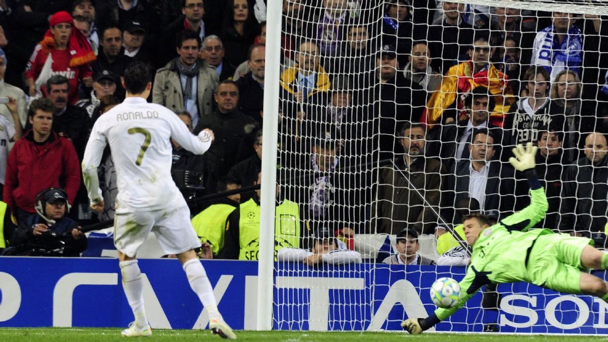 UCL 2011-2012: Real is out in semifinal vs Bayern. Ronaldo scores 8 goal vs Dinamo, Ajax, Lyon, CSKA and Apoel. He has a bad game in Germany in the first leg of semifinals, but scores 2 goals in Spain. Unfortunately he misses the penalty during penalty shoot-out, and Real is out.