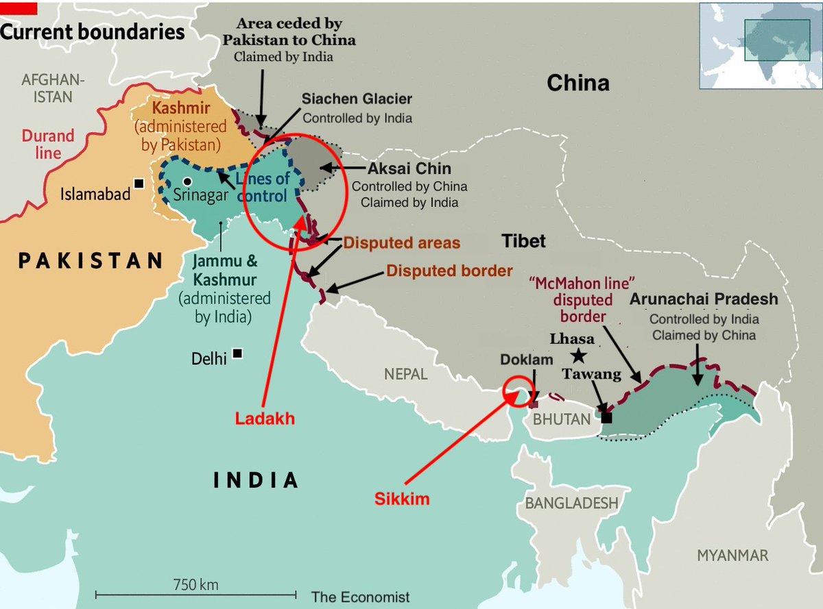Descifrando la Guerra on Twitter: "🇨🇳🇮🇳 El Ministerio de Exteriores de  China comunica: “El ejército indio ha cruzado la línea (LaC) a través de la  sección occidental de la frontera sino-india y