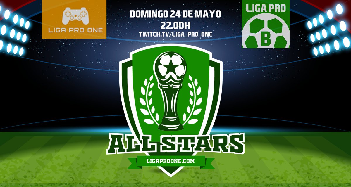 LigaProOne1's tweet photo. ¡VAYA DOMINGO NOS ESPERA!

¡Os presentamos el All Star de https://t.co/ST8flSevFh, un partido que enfrentará a las estrellas de cada equipo de Liga Pro One contra los mejores jugadores de cada plantilla de Liga Pro B!

¿Os lo váis a perder? https://t.co/SWJUa5uLyV
