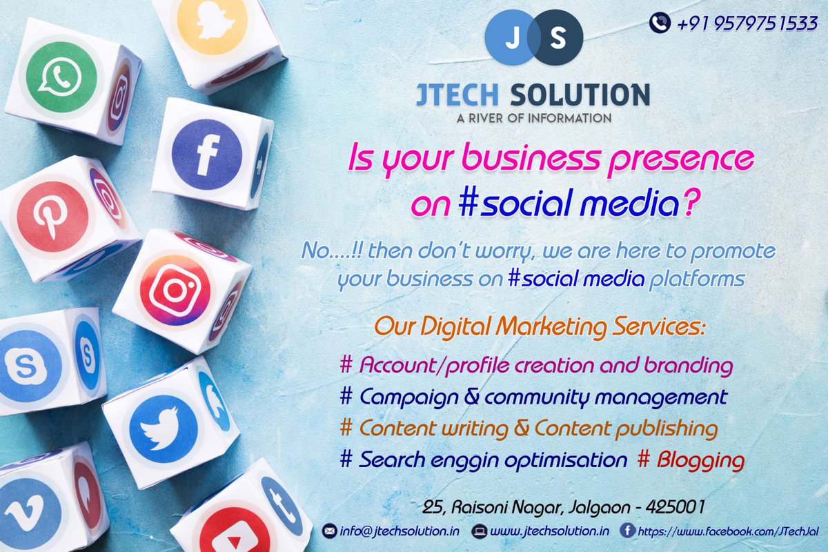 borse_swanil's tweet photo. Is your business presence on #social_media ?
No.....!! then Don't worry, we are here to promote your #business on #social_media platforms.
#stay_home_stay_safe
#lockdown_offer https://t.co/IV5kpBRuAf
