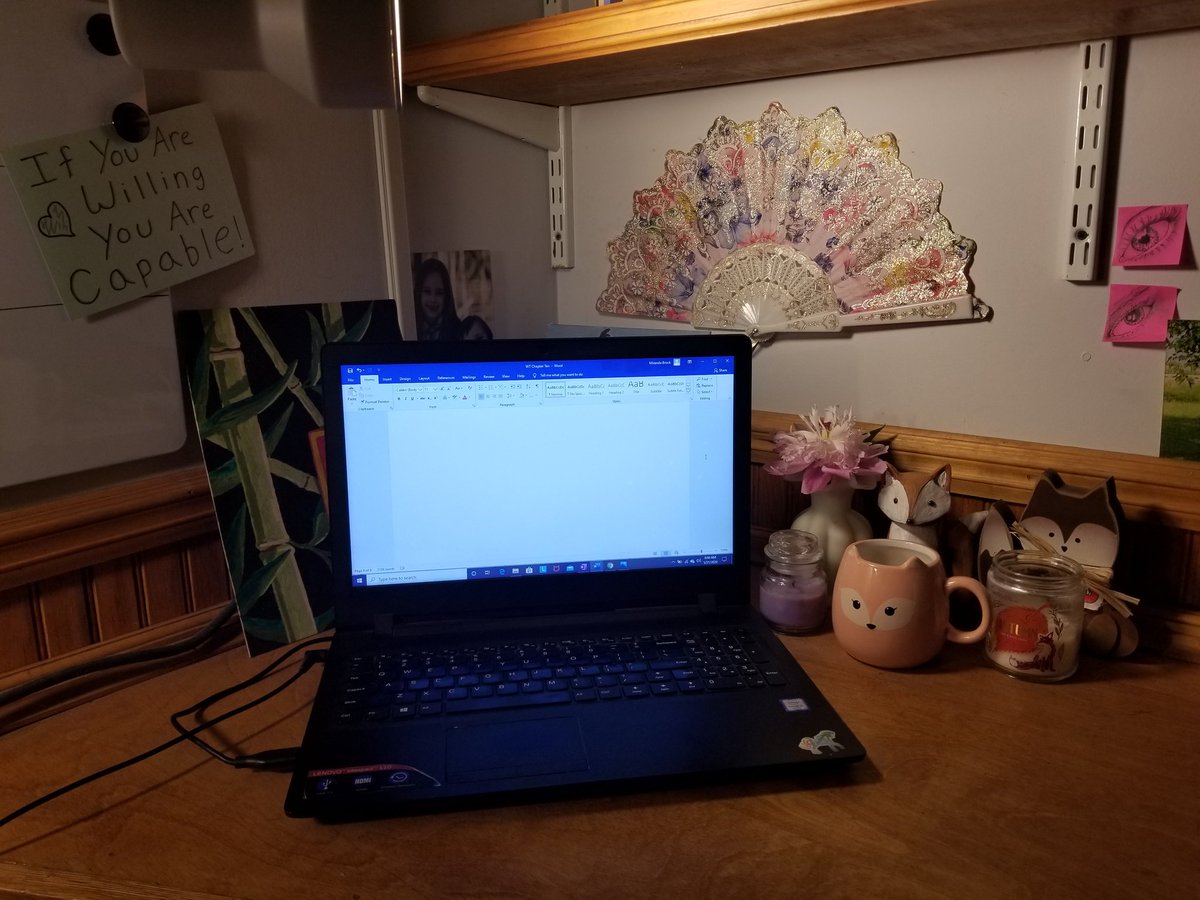 Miranda_Brock1's tweet photo. Getting ready to make magic happen in my writing space! I'm finally back on track and am getting the Elemental Task Force series written as fast as possible. I'm really looking forward to this release! #amwriting #urbanfantasy https://t.co/t73OCDuQLx