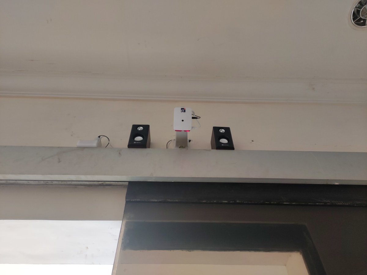 MoorthiKanagara's tweet photo. Social Distancing Alert Device- SDAD installed at a Factory Entrance.. A Good Response from Customer #enthutech #sdad # ai #covid19 #socialdistance https://t.co/A2KM184hCB