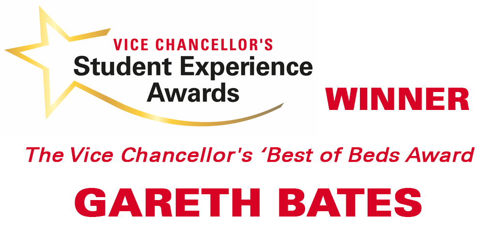 uniofbedsnews's tweet photo. And finally, a very special award in this year's #VCSEA2020, the 'Best of Beds'.

A huge congratulations to this year's winner Gareth Bates!

Gareth is consistently innovative in demonstrating excellent pedagogical approaches. He embodies the 'Spirit of Bedfordshire' 🎊👏🎊👏 https://t.co/zPNotIOKCX