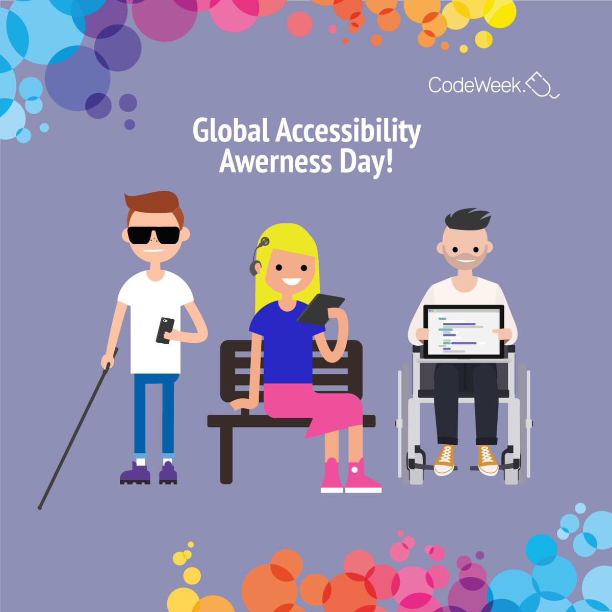 CodeWeekEU's tweet image. Today we celebrate digital #accessiblity. Watch this video to discover fun #inclusive coding activities and learn how to teach coding to anyone. #coding #edchat #GlobalAccessibilityAwarenessDay 

👉 codeweek.eu/training/codin…