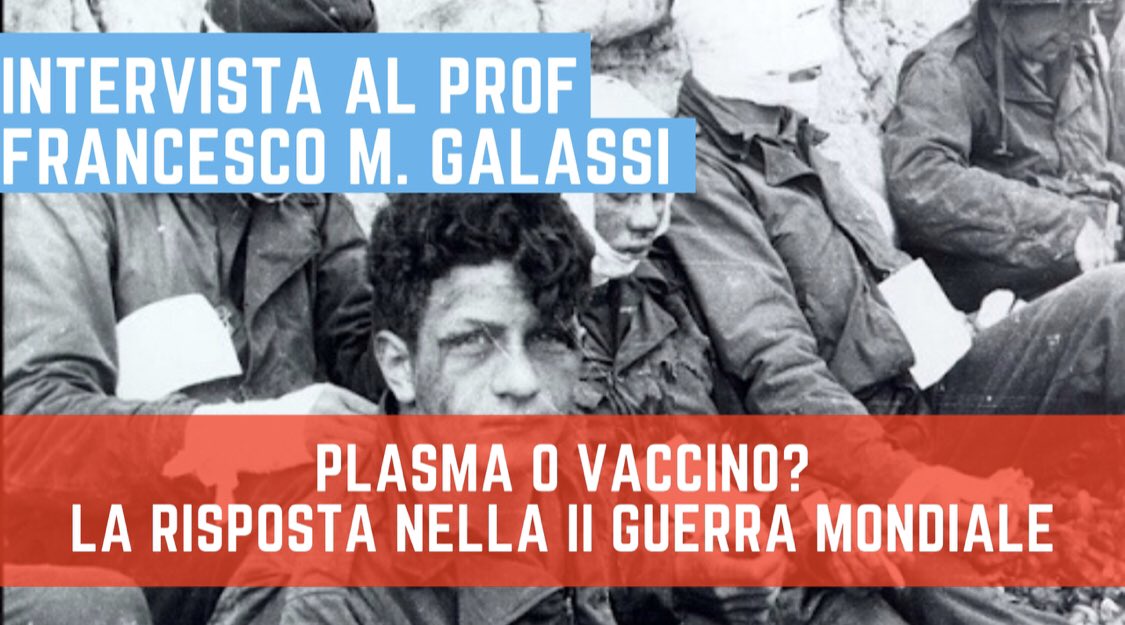 Meglio la cura col #plasma oppure un #vaccino? Pensate che nella storia ci si è già posti questa domanda, ecco cosa è successo: youtu.be/MLDFuQs70T8 (il video parte alle 14:30 e poi resta disponibile a questo indirizzo) <a href="/DrFMGalassi/">Francesco M. Galassi</a>