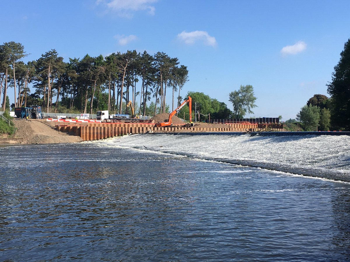 Great to see progress and the sun still shining on the excavation works for the <a href="/SevernUnlocked/">Unlocking the Severn</a> fish pass at Diglis