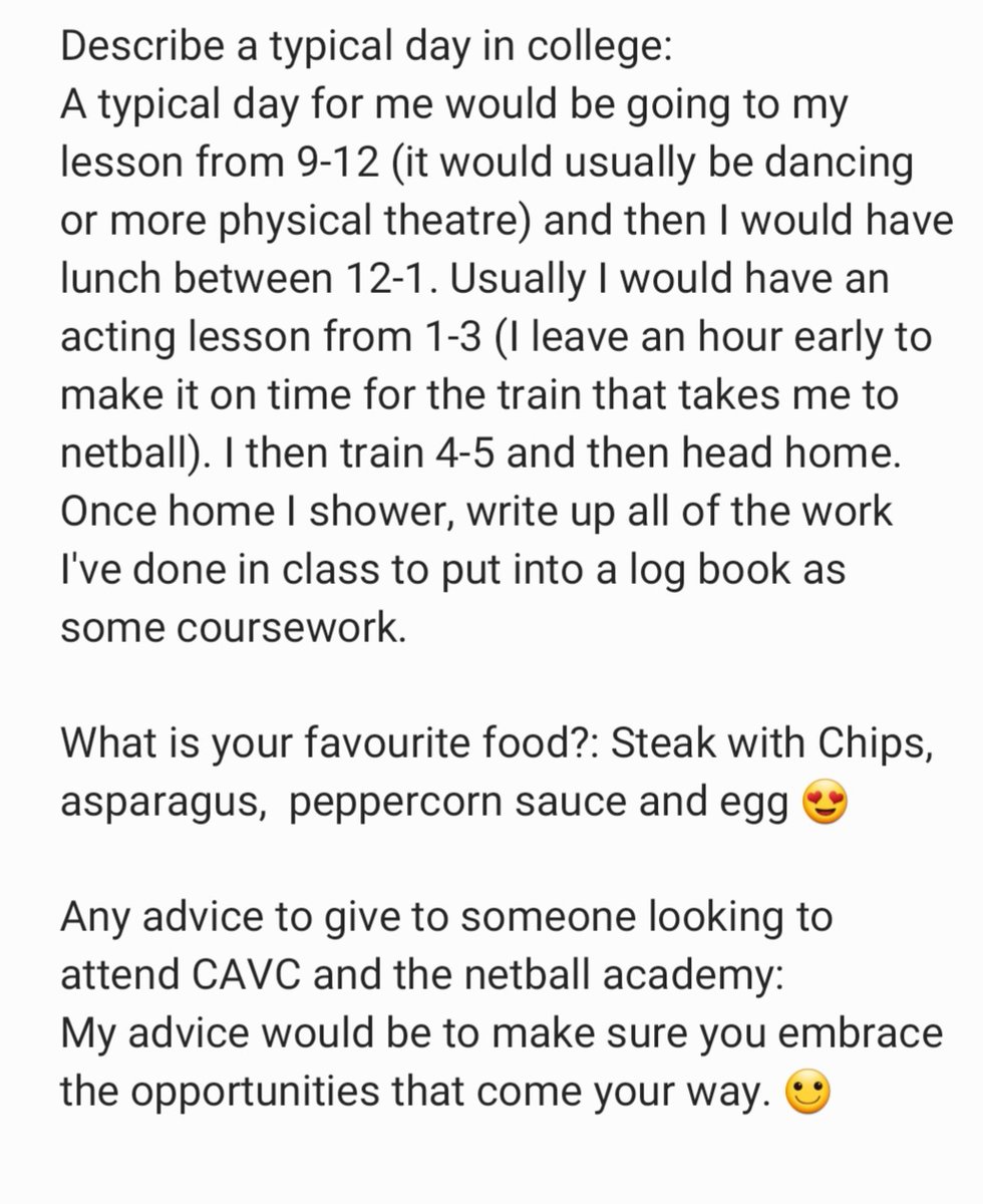 CAVC_Netball's tweet photo. Wythnos i heddiw rydyn ni'n edrych ar broffil chwaraewr Ella Forsyth.

Edrychwch arno a gweld beth sydd ganddi hi ddweud am academi pêl-rwyd CAVC.
#academifelun 

@CAVC @CAVC_Sport @celtic_dragons @JuniorsRed https://t.co/Zvpne7zcqX