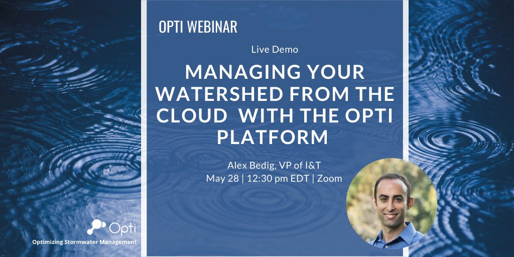 Tired of going into crisis mode every time there’s a big storm? Join us next week to hear about how you can get ahead of the storm with the Opti Platform. bit.ly/2zTFg8D
#stormwatermanagement #stormwater #webinarseries