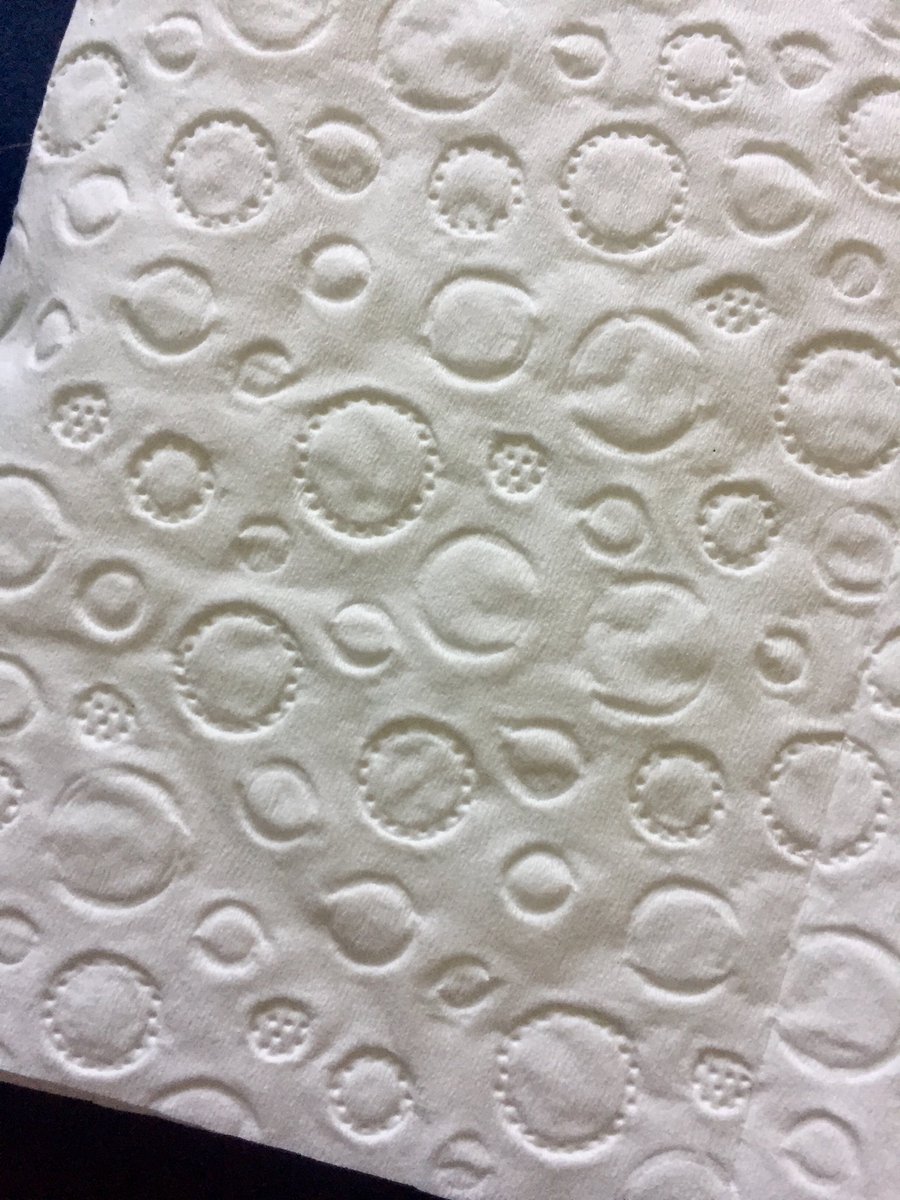 CleaAtkinson's tweet photo. Wow! Not only are Morrison’s offering 10% off to all NHS staff ... but there homebrand toilet paper appears to be embossed with a ‘Covid viruses in the blood stream’ design!! 🦠🦠🦠 https://t.co/aiYzJ0qwCt