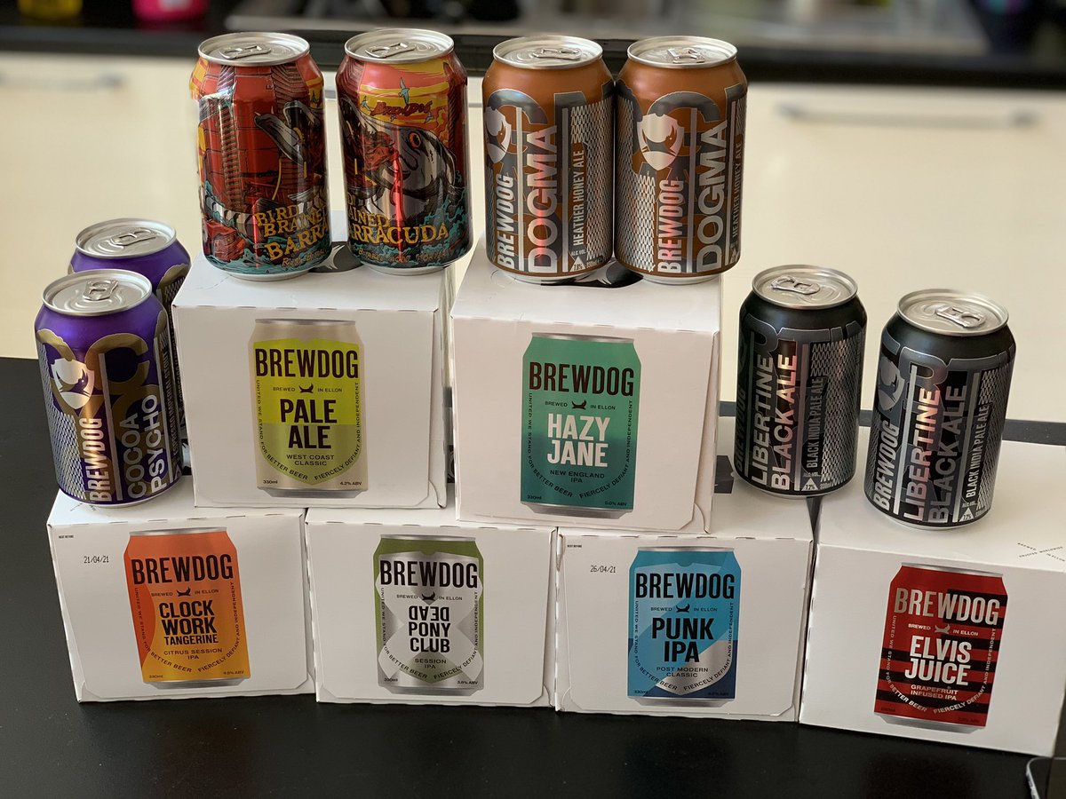 Brixton74's tweet photo. Lockdown just became a bit more tolerable. 😂 Thanks #brewdog https://t.co/HxLaq3CXp2