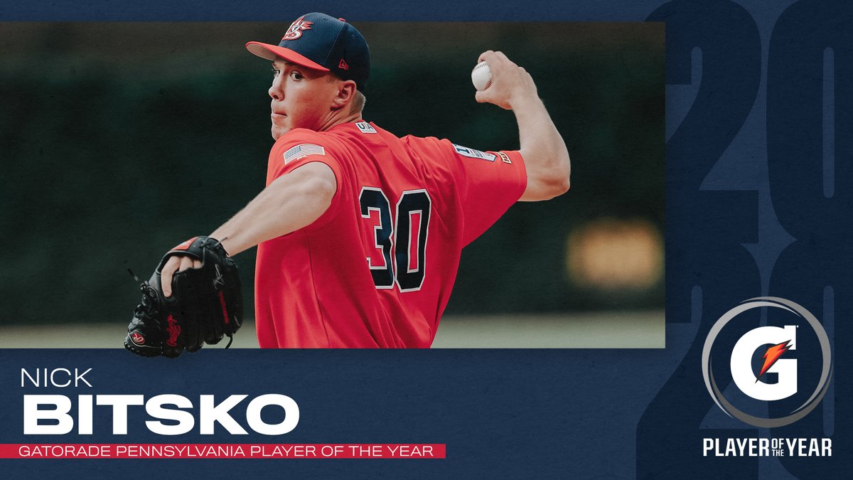 On top of the game in Pennsylvania 💪🏼

Congrats to three-time <a href="/USABaseballNTDP/">USA Baseball NTDP</a> member <a href="/NickBitsko14/">Nick Bitsko</a> on being named <a href="/Gatorade/">Gatorade</a>'s 2020 Pennsylvania #GatoradePOY!