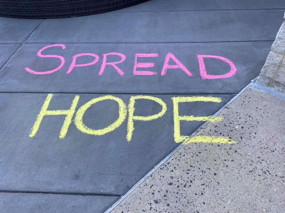 Vandals spraypainted swastikas on the sidewalk at North Point Shopping Center in Reston.  The Hooligans showed up to cover it with love.  <a href="/KenPlum1/">Ken Plum</a> <a href="/GerryConnolly/">Rep. Gerry Connolly</a> <a href="/RestonOnline/">Reston Association</a> <a href="/fairfaxcounty/">Fairfax County Government 🇺🇸</a> <a href="/GovernorVA/">Governor Abigail Spanberger</a>