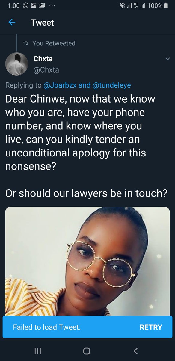 Decided to put some people on finding her identity. Didnt take long. We found her real name Chiwendu Jael Iwuafor, and other details. Was going to quietly get my lawyers to reach her but my guy  @Chxta thought otherwise and decided to reach her here