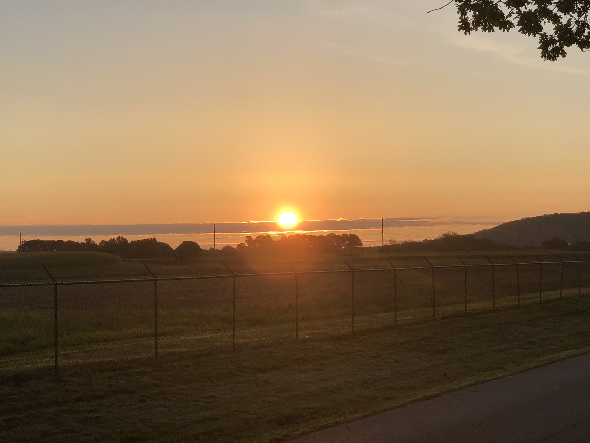 Great morning for some speed work. This has been a beautiful week for running.