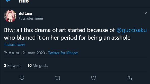 This real issue, not drama, started because your friend reposted without credit or permission, was called out for it, and decided to be sexist. And then you all wanted to pretend none of it happened. But sure, add to the misogyny, it says a lot about you.