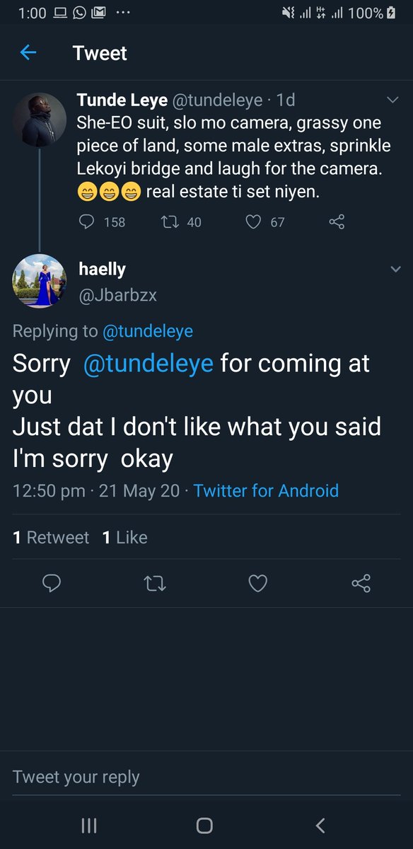 But  @jbarbzx was still somewhat belligerent and justifying herself in the DM with  @Chxta She however has come to delete her initial accusation and tendered this silly thing as an apology. Absolute nonsense.