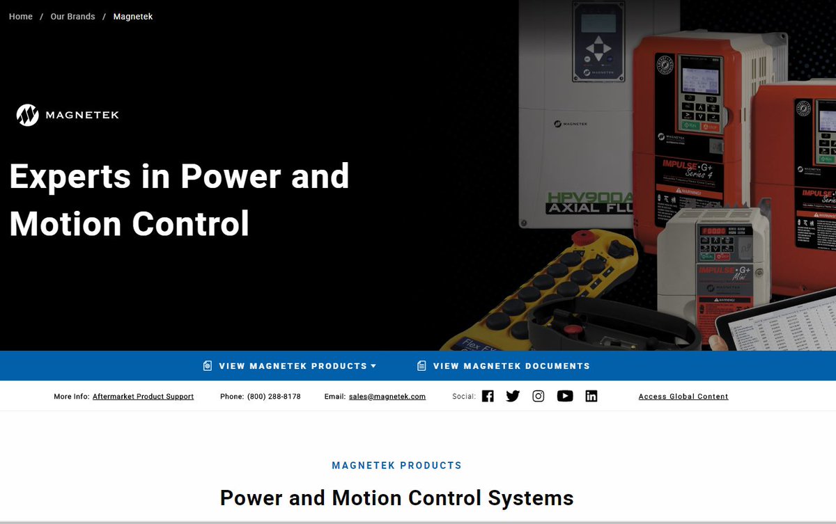 MagnetekInc's tweet photo. @MagnetekInc has moved to its new digital home on https://t.co/xcUCck6QDm, a new global resource for all your motion control needs. Explore all of the Magnetek-brand products and services you know and trust in our new web environment.
#PartnersInMotionControl https://t.co/PVeZErf0aL