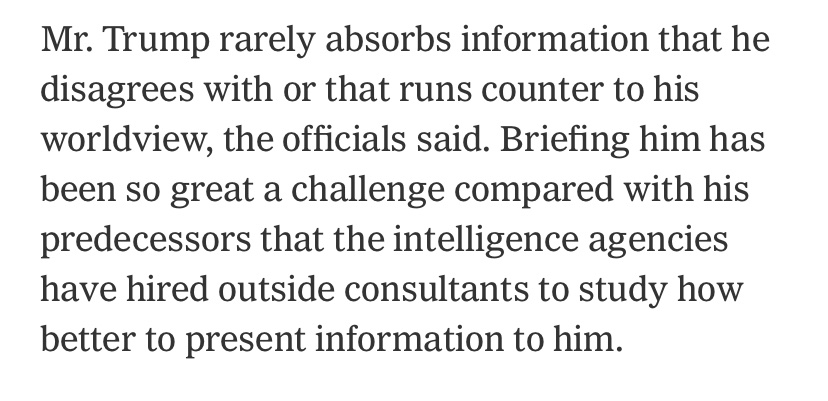 JYSexton's tweet photo. The President of the United States, trusted with the safety and security of the American people, is so unbelievably terrible at understanding things the intelligence agencies have had to spend our tax dollars to hire outside experts to try and figure out how to talk to him. https://t.co/zGZUAxjuEa