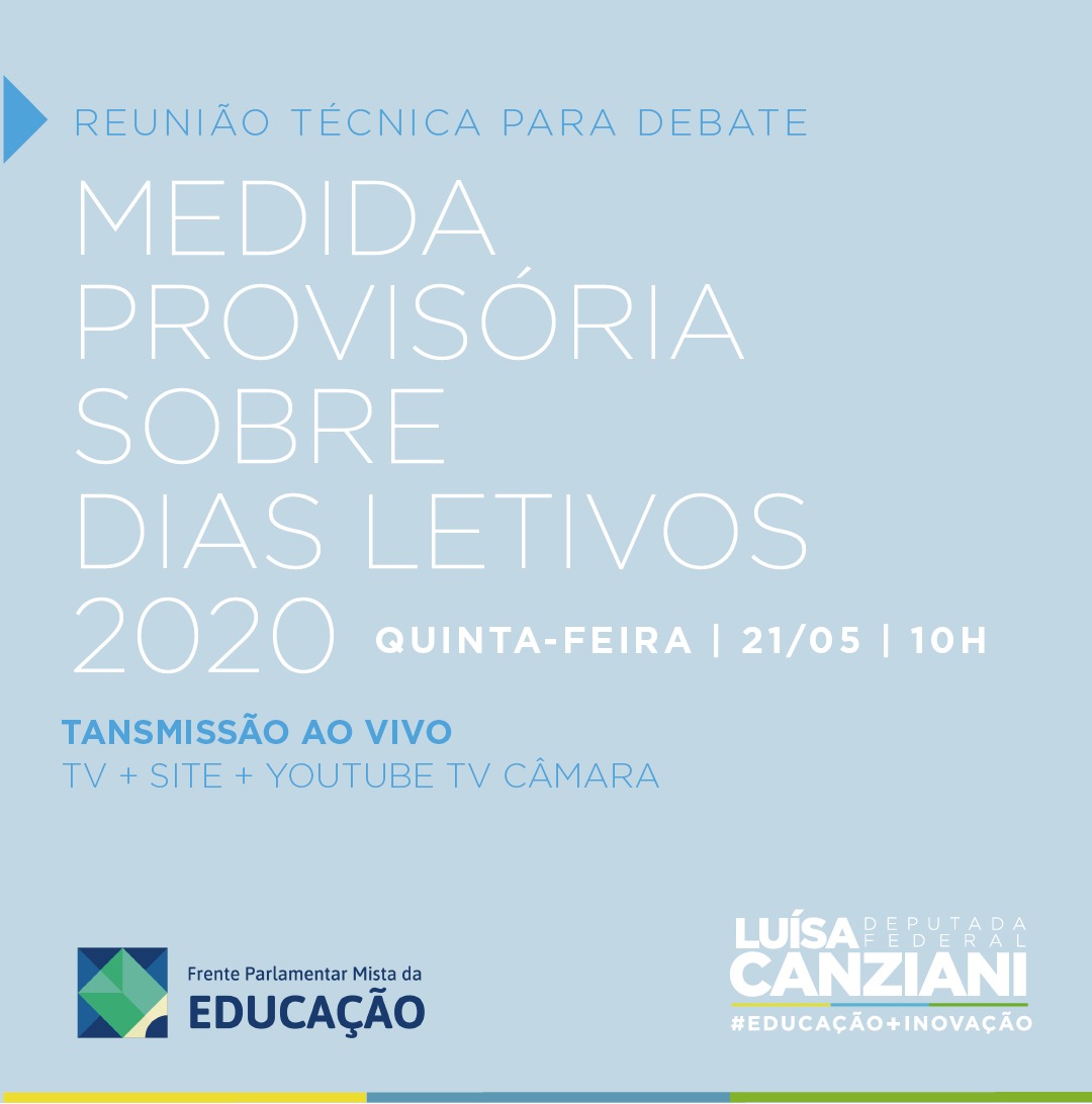 ProfIsrael's tweet photo. Como Secretário Geral da Frente Parlamentar Mista da Educação, participo agora de reunião técnica para debater a #MP934, que estabelece novas normas para os dias letivos em decorrência do #NovoCoronavírus. A audiência é interativa nas redes da @luisa_canziani. https://t.co/L0JUes6rT7