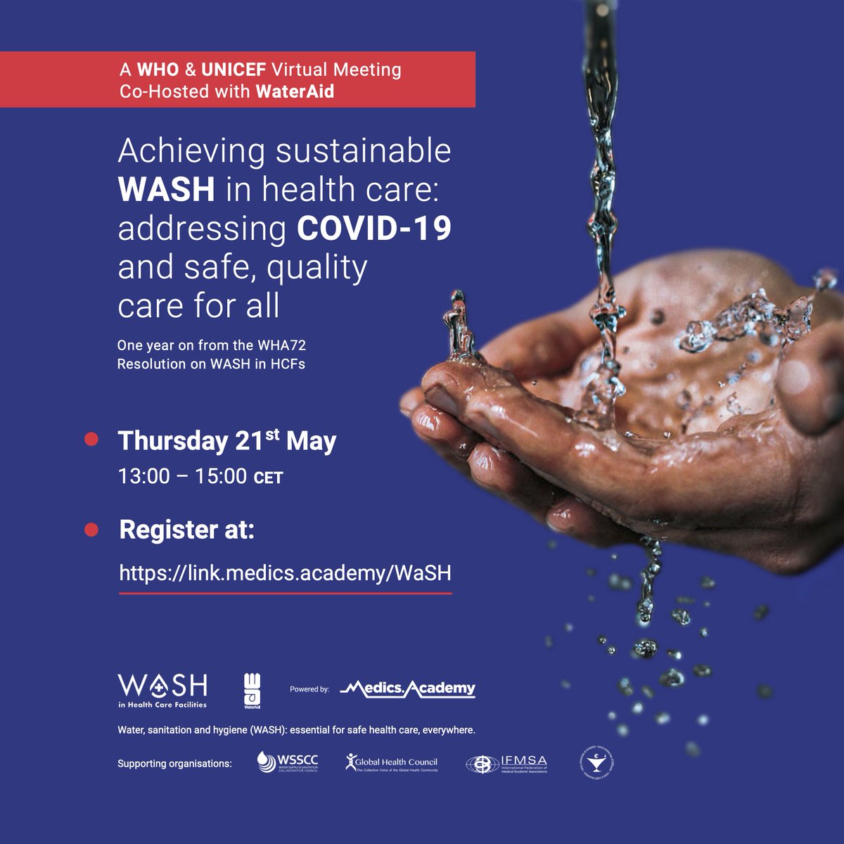 SHFund__'s tweet image. #HappeningNow

3 priorities for health care facilities,
📌Clean hands
📌Clean surfaces
📌Clean care

@profwendygraham of London School of Hygiene and Tropical Medicine pushes for WASH in health care facilities at #WHA73 virtual meeting

 #R2RWASHinHCF #LeaveNoOneBehind