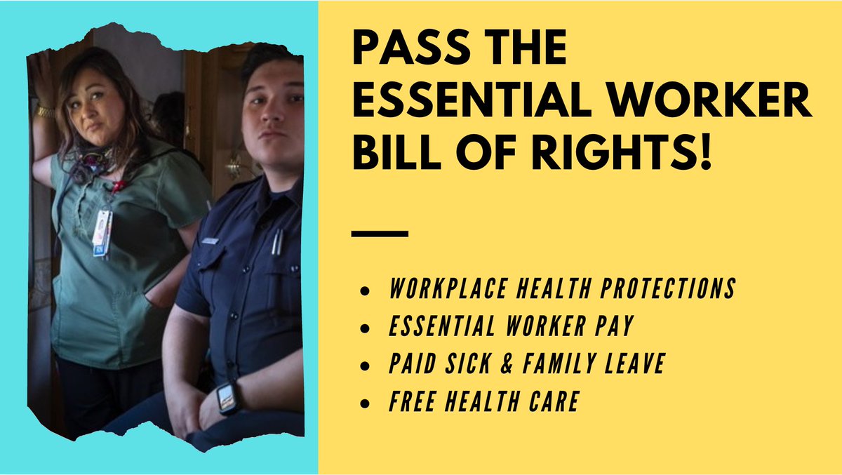 bravenewfilms's tweet image. #EssentialWorkers risk their lives every day. They deserve PPE, safety standards, and protections no matter their immigration status. Call your senator TODAY to demand Congress pass the HEROES Act w/ an Essential Worker Bill of Rights at 1-833-933-0204. #ProtectEssentialWorkers