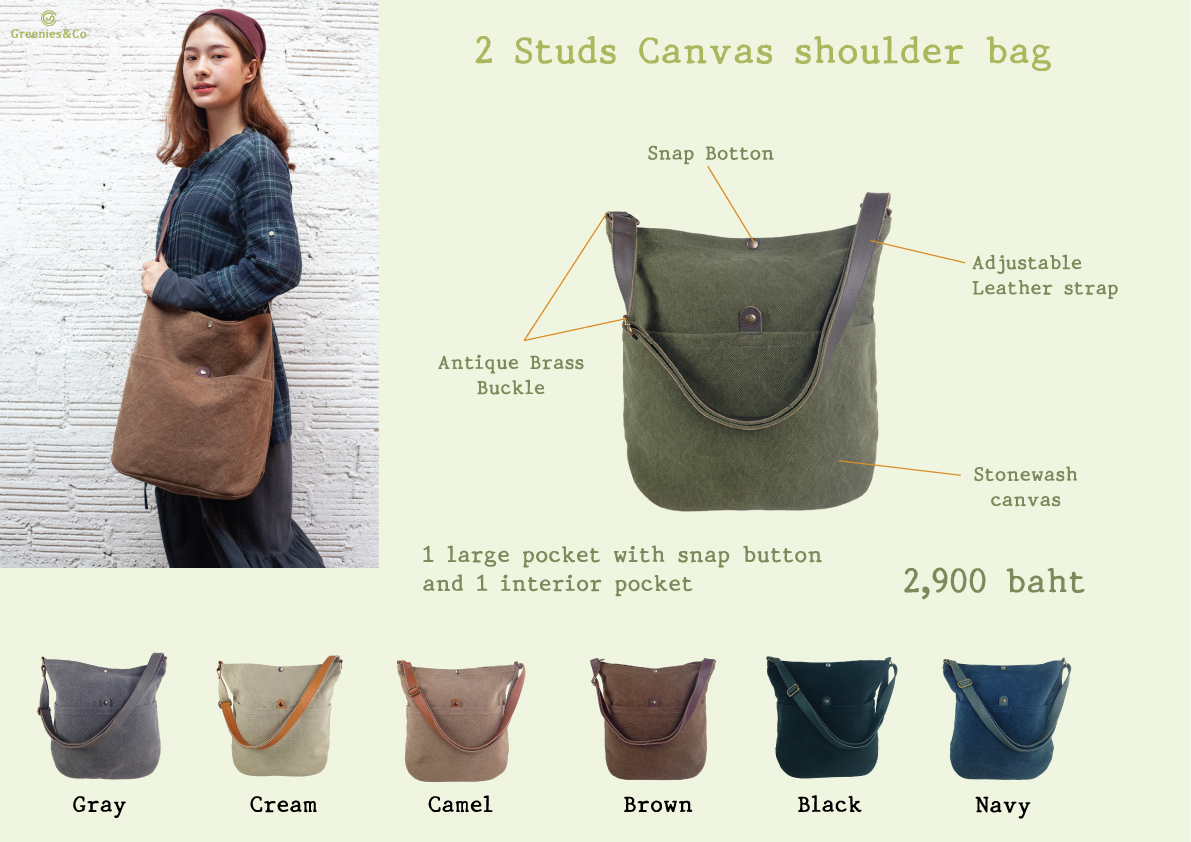 greeniesandco's tweet image. กระเป๋าผ้าแคนวาส สะพายไหล่ มีเอกลักษณ์ด้วยหมุดกระดุม 2 ตัว

สนใจสั่งซื้อสินค้าคลิ๊ก shop.line.me/@greeniesandco
 #2studs #canvas #shoulderbag #travel #chiangmai #thailand
