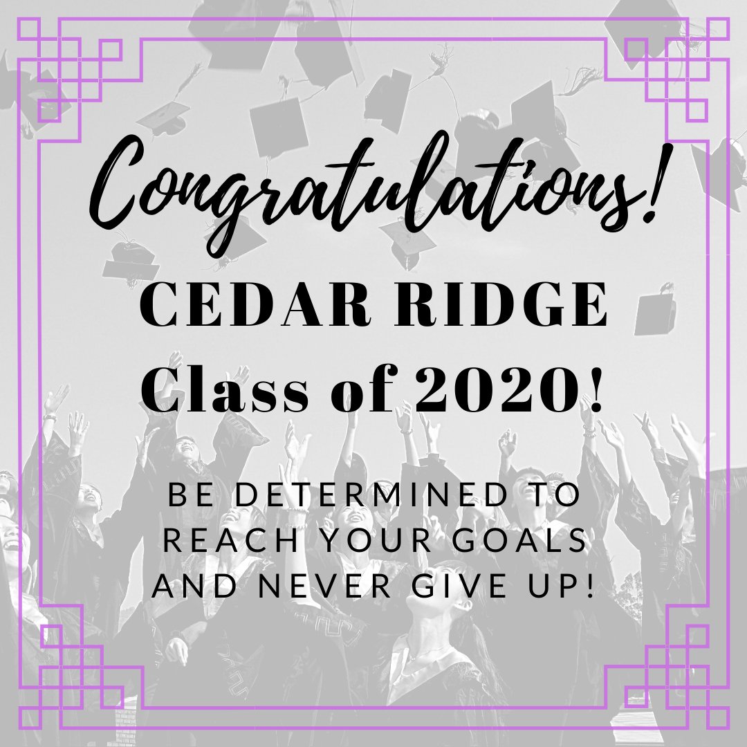 Cedar Ridge Project Graduation Class of ‘26 tweet media