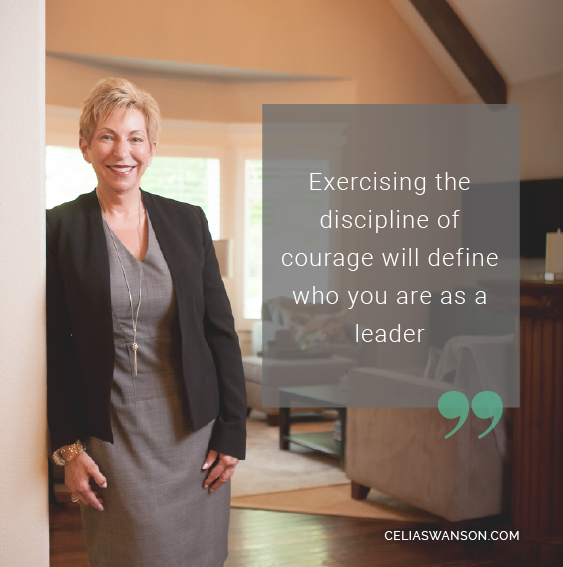 CeliaSwansonInc's tweet photo. "Exercising the discipline of courage will define who you are as a leader." -Celia Swanson https://t.co/YfOWbD6RzG