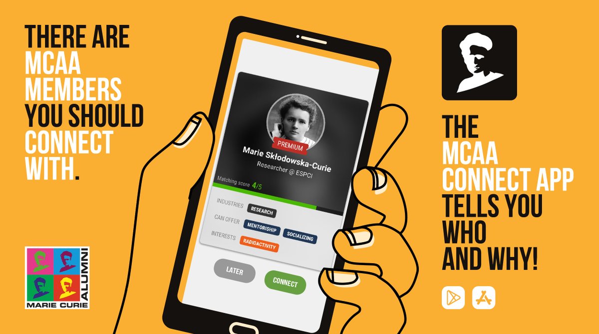 The #MCAAConnect App is here! 🤳 Connect with #MCAA alumni who share your professional interests, stay in touch with colleagues &amp; up to date about MCAA news &amp;events. Download the app here  and stay connected 👉  bit.ly/2KjAVxL 
📱 Click the link from your mobile phone.