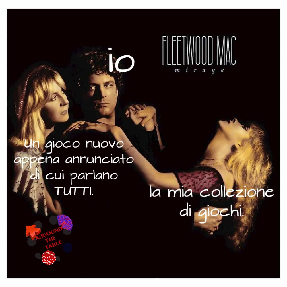 AroundThe7able's tweet photo. E chi potrebbe saperlo meglio di Stevie Nicks e compagnia?
(N.B. non sono così vecchio da conoscere direttamente i Fleetwood Mac). #Attornoaltavolo c’è
https://t.co/APiybrrRlm
#arounthetable #boardgames #giochidatavolo #tabletopgames #tabletop #boardgamegeek #seratagiochi https://t.co/HwPqxQgyoM