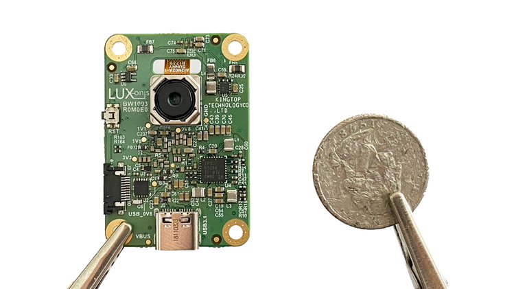 Hacksterio's tweet photo. Luxonis unveils ultra-compact, DepthAI-compatible 4k60 computer vision module: https://t.co/mNuT0amtZ0 https://t.co/vTJgt10axg