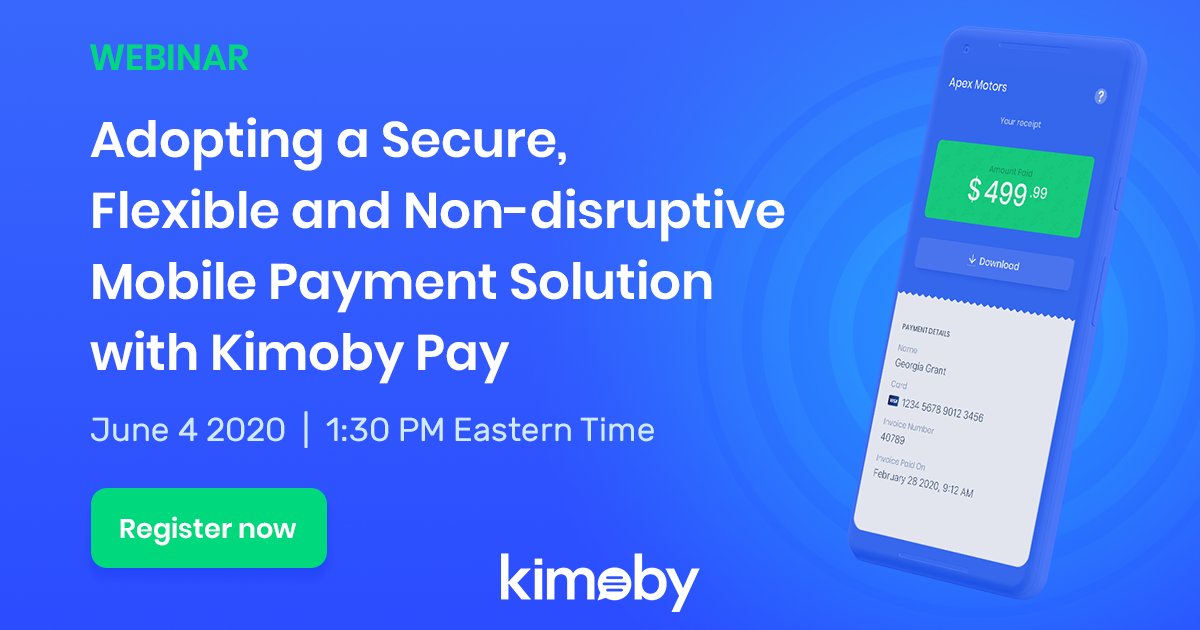 [Webinar🎓] Practice safe physical distancing by sending your payment requests through text message. Join us on June 4 to learn how you can implement a flexible mobile payment solution without impacting your current infrastructure and processes.  💳📲hubs.ly/H0qKxzN0
