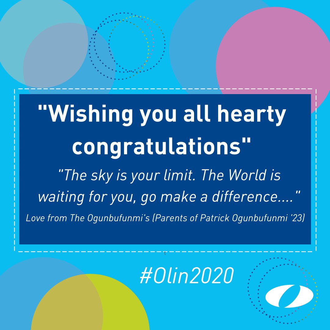 OlinCollege's tweet photo. Members of #OurOlin have been sharing words of wisdom to the Class of 2020. Alumni, parents, friends, share yours here in a reply, or in our Facebook comments: https://t.co/OZ4d5lhORE #Olin2020 https://t.co/js6RWKOAv2