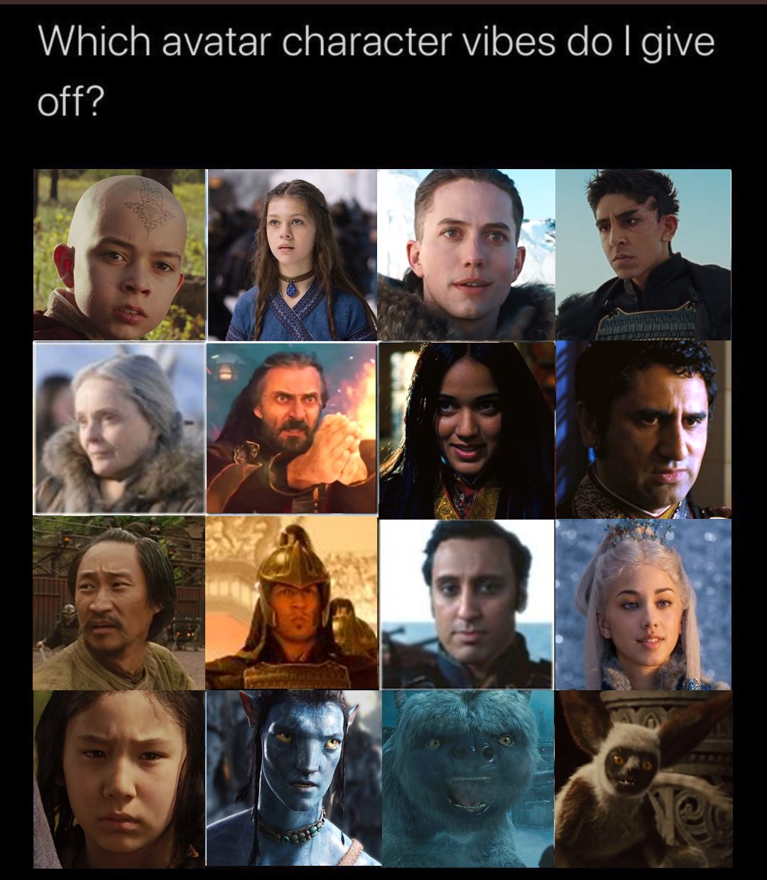 Alex A Twitter: &quot;Which Avatar Character Am I? I Can�t Decide  Https://T.co/Rvyzghxwjc&quot; / Twitter