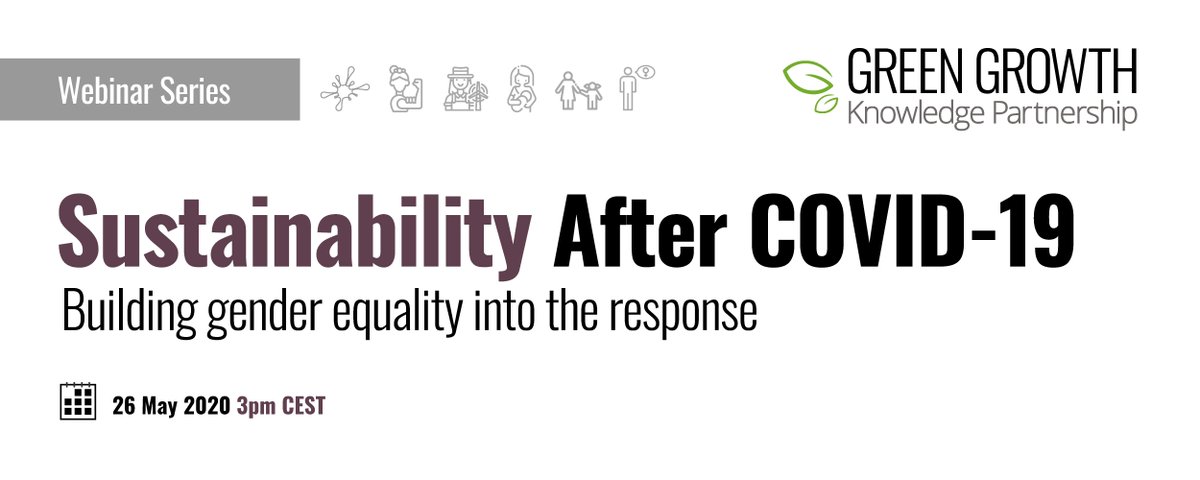 RCREEE's tweet photo. #Webinar_alert: Registration is open for "#Sustainability After COVID-19: Building #gender equality into the response" webinar 🖥️.. Join the speaker next week on May 26 ,2020 🔻 https://t.co/oT2H55sQcS @GlobalWomensNet https://t.co/h8feOXVDGz