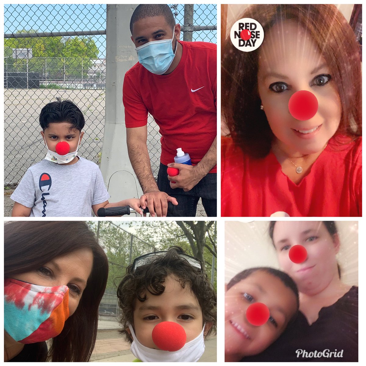 MsImmello112Q's tweet photo. Having so much fun clowning around with some of my peeps on #rednoseday2020 @Ps112Q @nycdistrict30 @RedNoseDayUSA #LoveIsTheCure https://t.co/0p3eep7wqn
