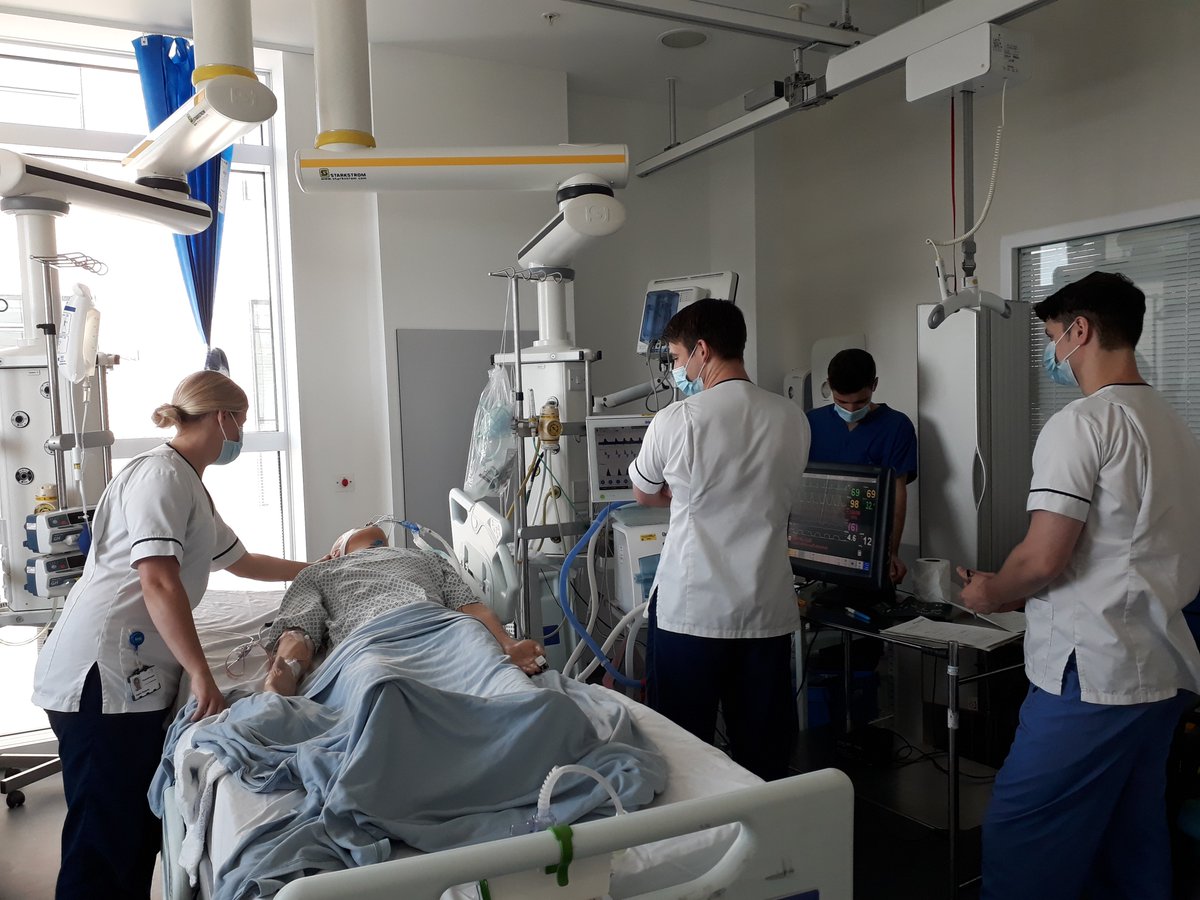 Great VHI SIM session today for the ICU physio team. Thanks to all involved.