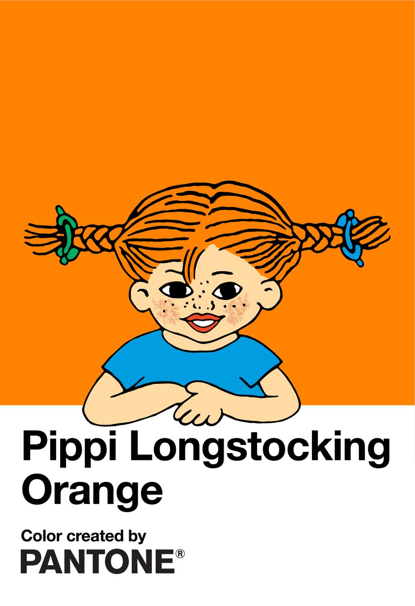 pantone's tweet image. The Pantone Color Institute is delighted to support the 75th Anniversary of Pippi Longstocking and Girls on the Move by creating a special color for Pippi. Girls on the Move helps girls to become strong women - Pippi is the role model. To support:
bit.ly/3cScYdf