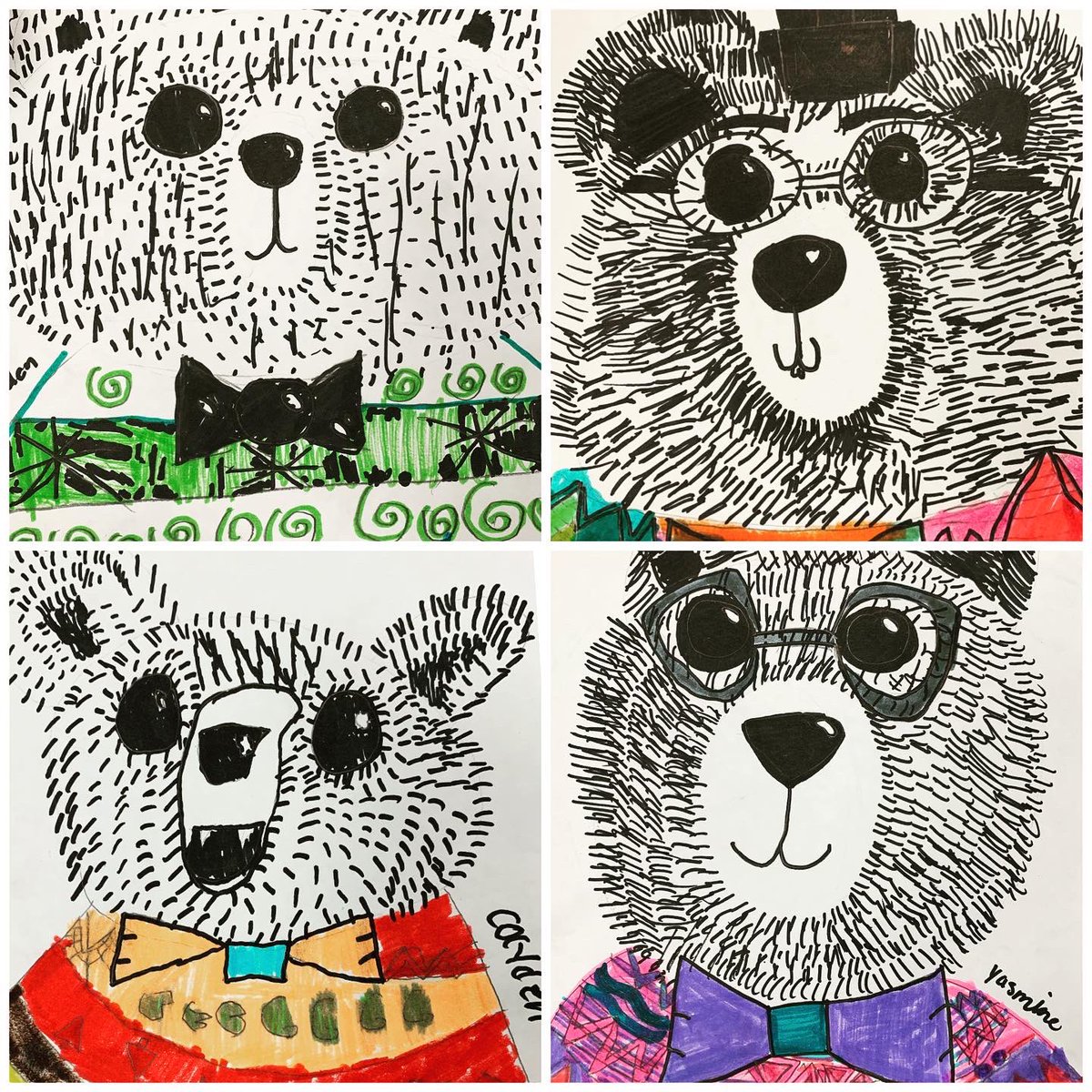 shadowbriar's tweet photo. A #BulldogShoutout to the 4th and 5th graders who joined me in art elective this year! They produced some of my favorite pieces! 😍😍😍 (2 of 2) https://t.co/vM7AXuILNj
