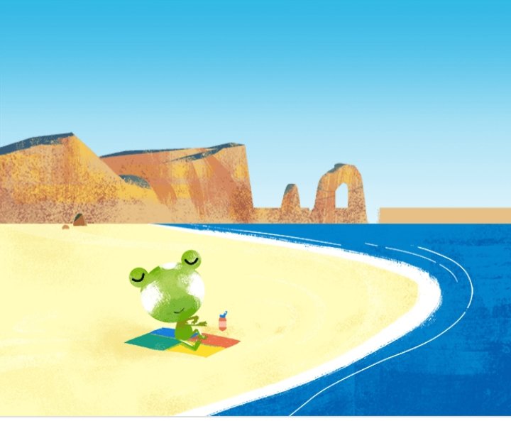 Neptbell's tweet photo. Me meo!!! 😂😂😂 ¿Puede se más mona @crisferin? , echándose cremita para no quemarse #frogweather https://t.co/xrWTbksc18